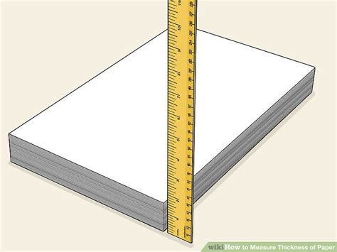 how is paper thickness measured|thickness of one sheet paper.